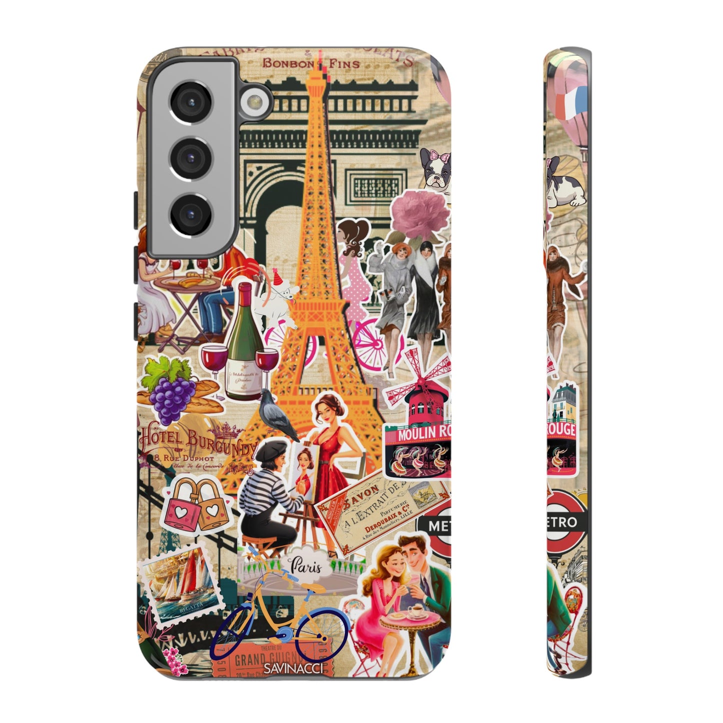 Paris Nostalgia Tough Phone Case