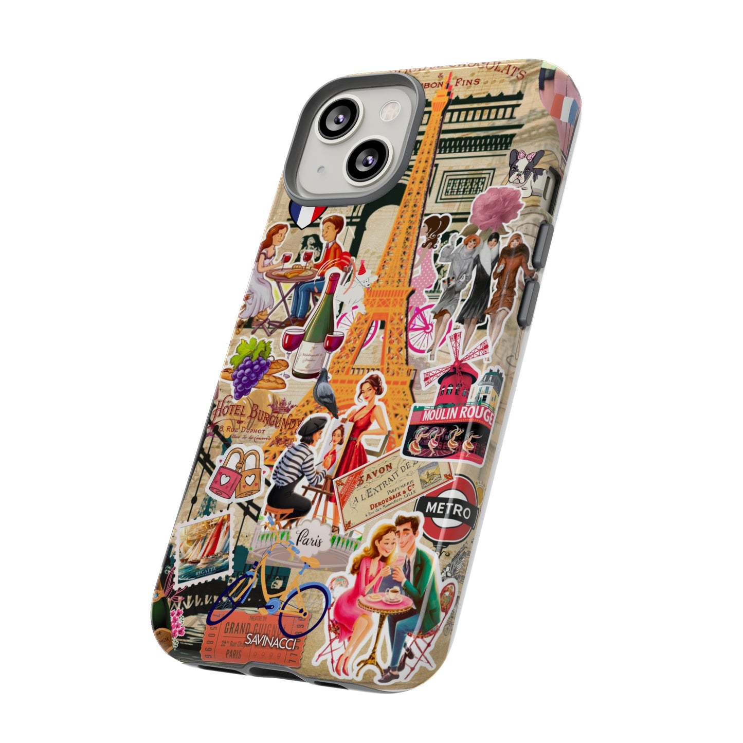 Paris Nostalgia Tough Phone Case