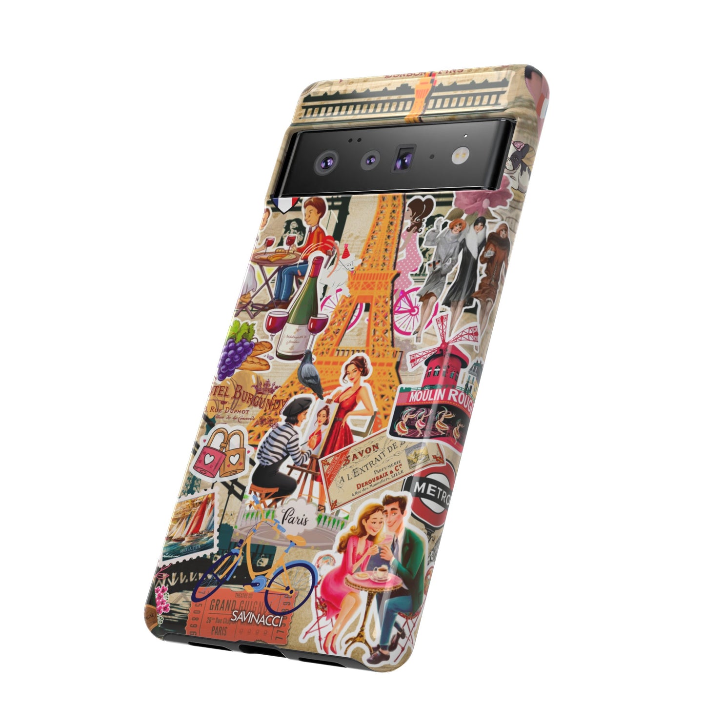 Paris Nostalgia Tough Phone Case