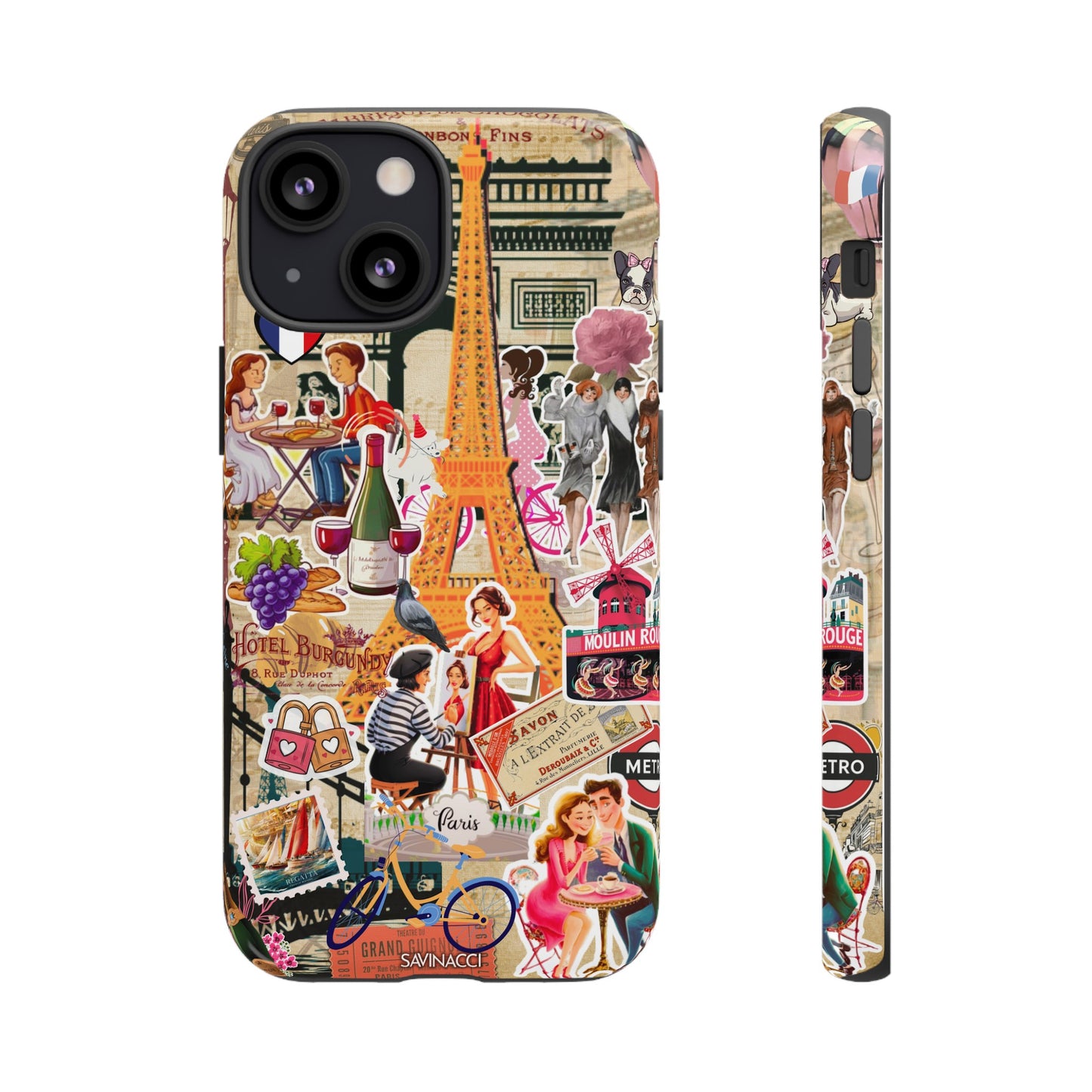 Paris Nostalgia Tough Phone Case