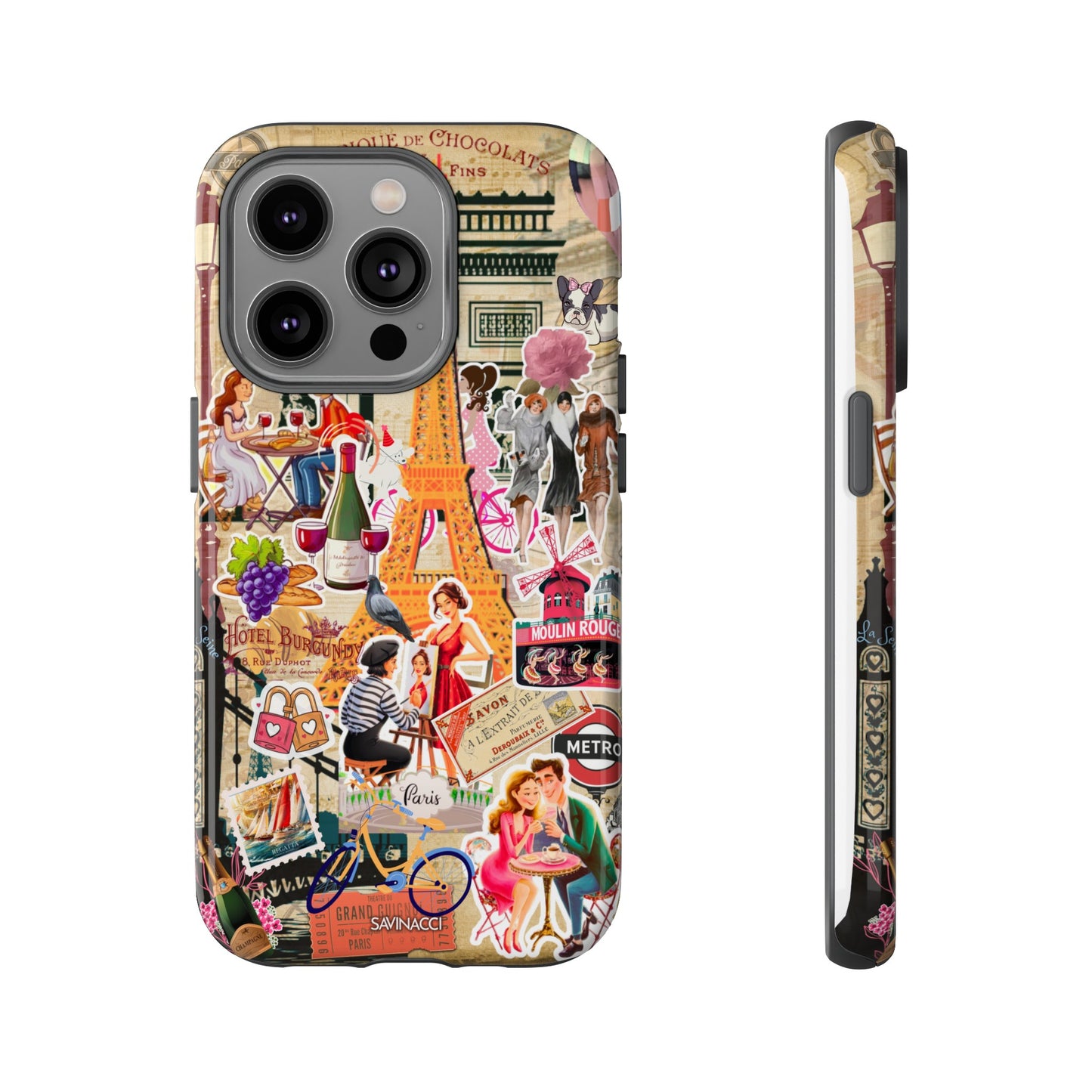 Paris Nostalgia Tough Phone Case