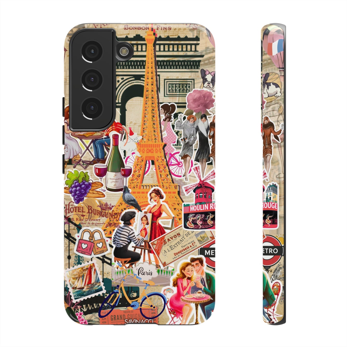 Paris Nostalgia Tough Phone Case