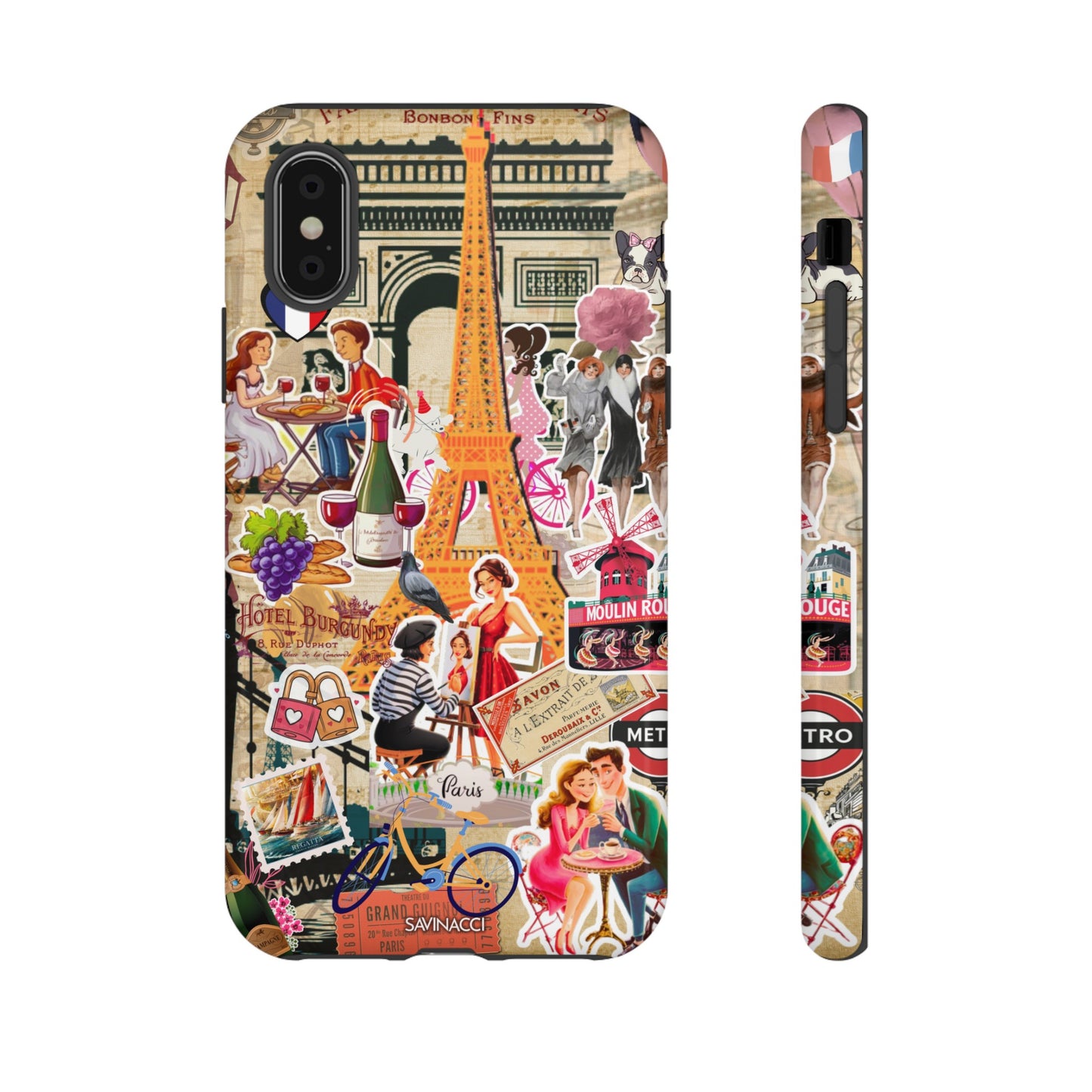 Paris Nostalgia Tough Phone Case