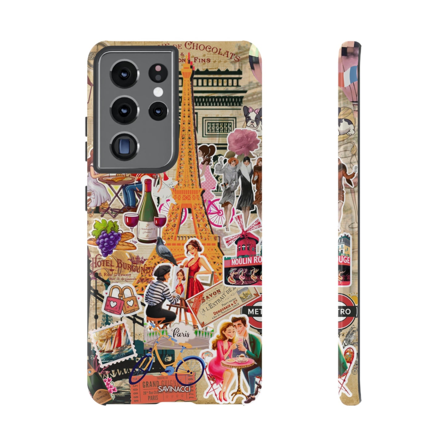 Paris Nostalgia Tough Phone Case